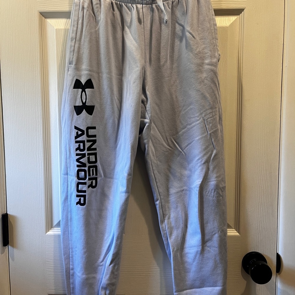 Under Armour Light Gray Fleece Joggers